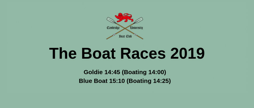 Boat Races 2019 - Timings